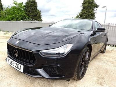 2019 69 REG MASERATI GHIBLI GRANSPORT V6 AUTO DAMAGED REPAIRABLE SALVAGE - £15,995 -