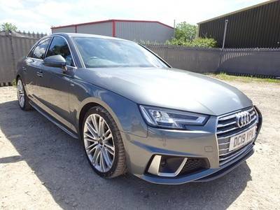 2019 19 REG AUDI A4 S LINE 40 TFSI AUTO DAMAGED REPAIRABLE SALVAGE - £9,450 -