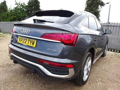 2022 22 REG AUDI Q5 S LINE 40 TDI QUATTRO DIESEL AUTO DAMAGED REPAIRABLE SALVAGE - £14,995 -