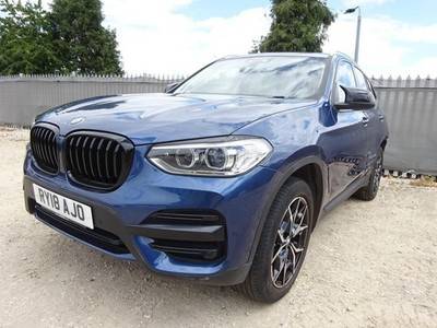 2018 18 REG BMW X3 XDRIVE20I SE AUTO DAMAGED REPAIRABLE SALVAGE - £10,750 -