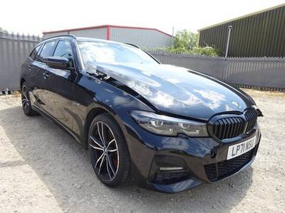 2022 71 REG BMW 3 SERIES 330E M SPORT HYBRID AUTO ESTATE DAMAGED SALVAGE - £10,750 -