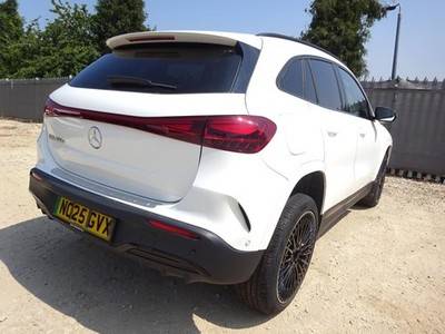 2025 25 REG MERCEDES BENZ EQA 250+ URBAN EDITION ELECTRIC AUTO DAMAGED SALVAGE - £12,750 -