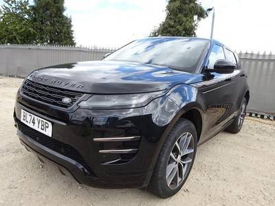 2024 74 REG RANGE ROVER EVOQUE DYNAMIC SE PHEV HYBRID AUTO DAMAGED SALVAGE - £14,995 -