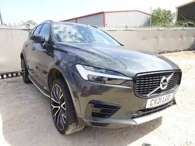 2021 21 REG VOLVO XC60 R-DESIGN PRO T8 RECHARGE AWD HYBRID AUTO DAMAGED SALVAGE - £9,750 -