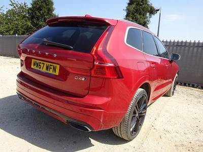 2017 67 REG VOLVO XC60 R-DESIGN PRO D4 AWD DIESEL AUTO DAMAGED SALVAGE - PRICE £8,450 -