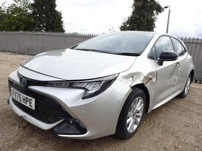 2025 75 REG TOYOTA COROLLA ICON HEV HYBRID AUTO DAMAGED REPAIRABLE SALVAGE - £9,750 -