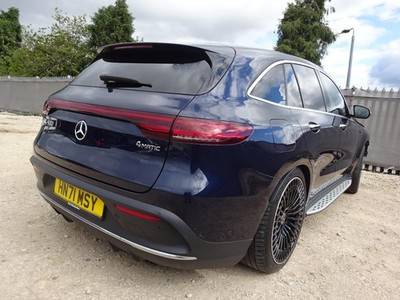2021 71 REG MERCEDES EQC 400 4MATIC AMG LINE PREMIUM+ ELECTRIC DAMAGED SALVAGE - £9,750 -