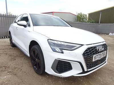 2024 73 REG AUDI A3 S LINE 40 TFSI E HYBRID AUTO DAMAGED REPAIRABLE SALVAGE - £10,995 -