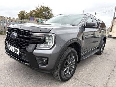 2024 24 REG FORD RANGER WILDTRAK ECOBLUE AUTO PICK UP DAMAGED REPAIRED SALVAGE - £23,995 -